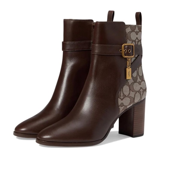 Coach Women’s Olivia Jacquard Bootie Size 5.5 - Picture 4 of 15